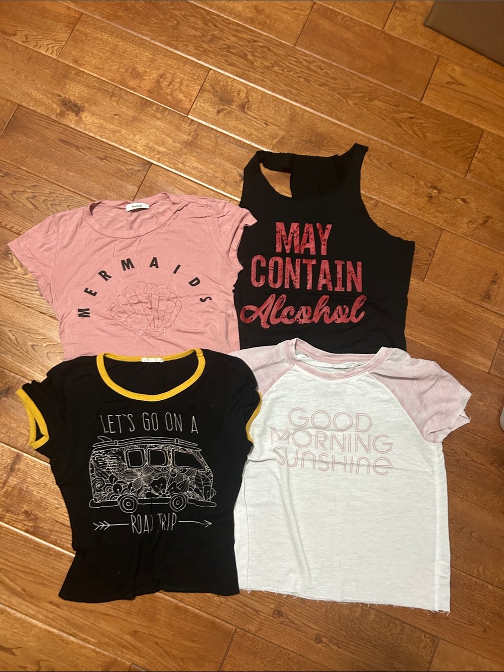 Set of 4 assorted tees